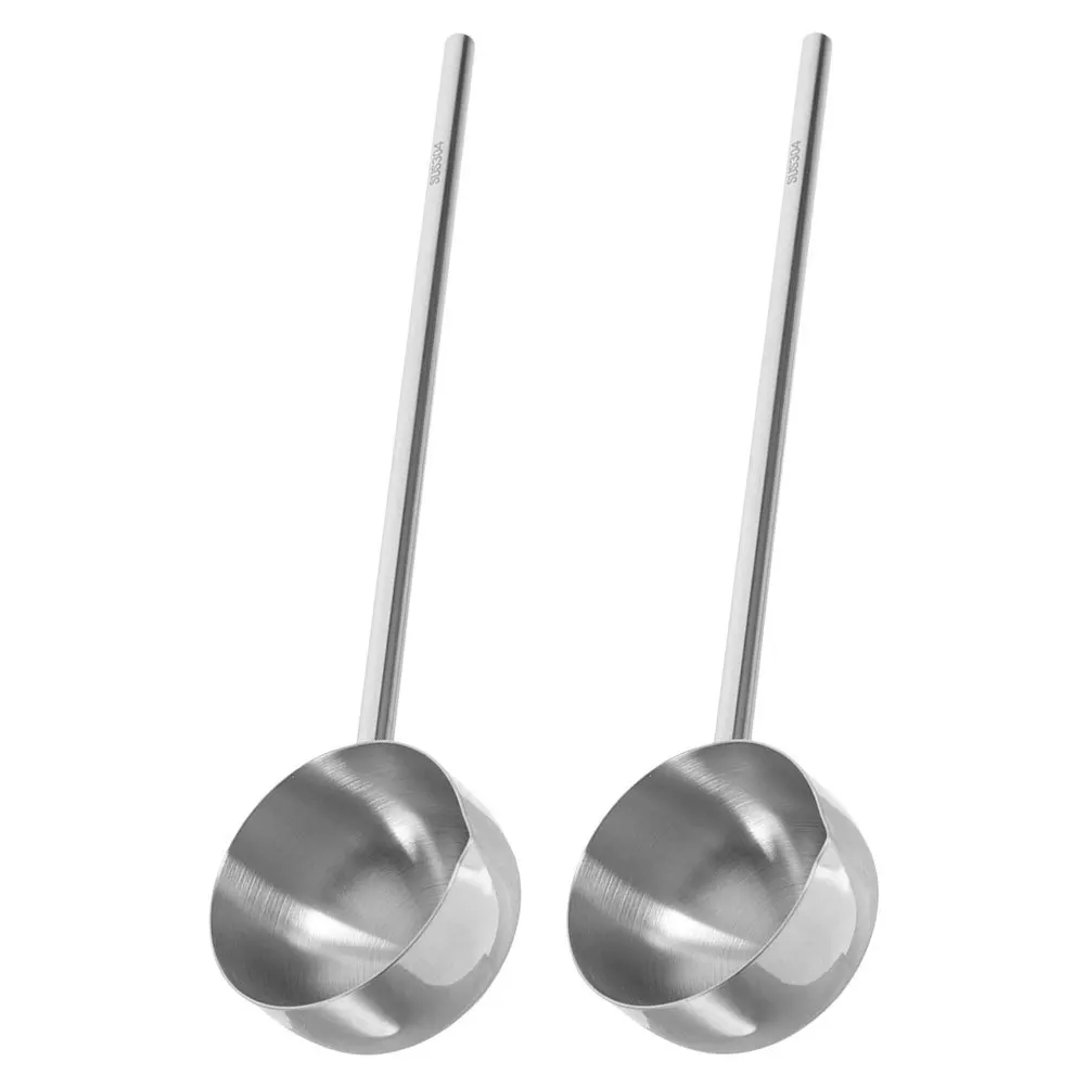 2Pcs Stainless Steel Mini Oil Ladles Long Handle Pouring Spoon Kitchen Sauce Soup Gravy Serving Utensils Pizza Sauce Ladle 
2Pcs Stainless Steel Mini Oil Ladles Long Handle Pouring Spoon Kitchen Sauce Soup Gravy Serving Utensils Pizza Sauce Ladle