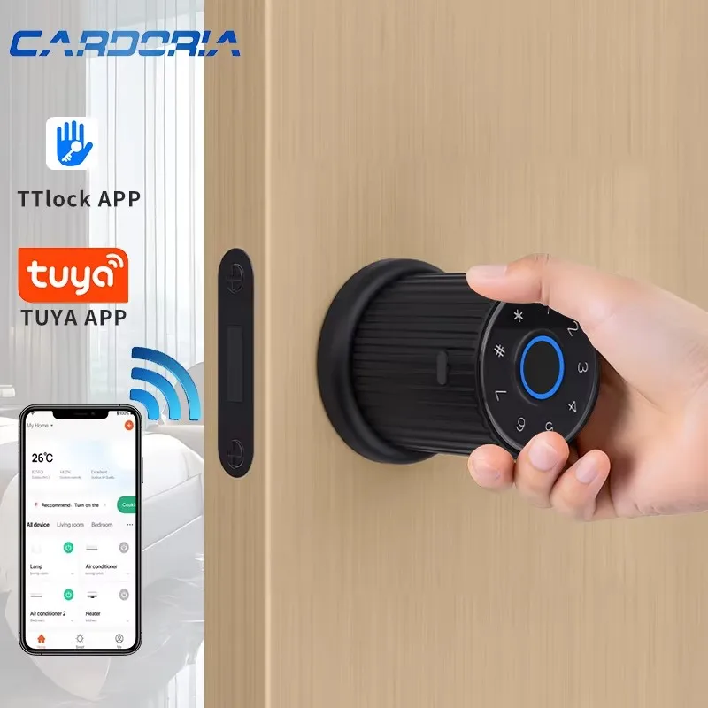 Keyless Wifi Smart TTLock Remote Control Fingerprint Scanner Keypad Home Apartment Smart Door Lock
Keyless Wifi Smart TTLock Remote Control Fingerprint Scanner Keypad Home Apartment Smart Door Lock