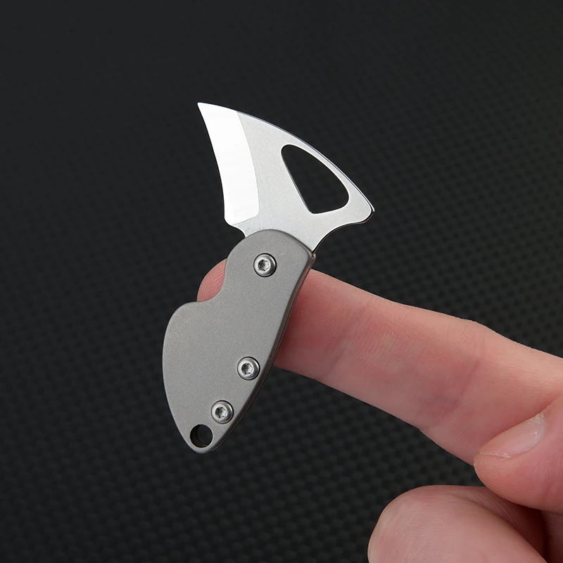 Titanium Alloy Mini Knife Keychain Pendant, Portable Unboxing, Sharp Mini Folding Knife
Titanium Alloy Mini Knife Keychain Pendant, Portable Unboxing, Sharp Mini Folding Knife