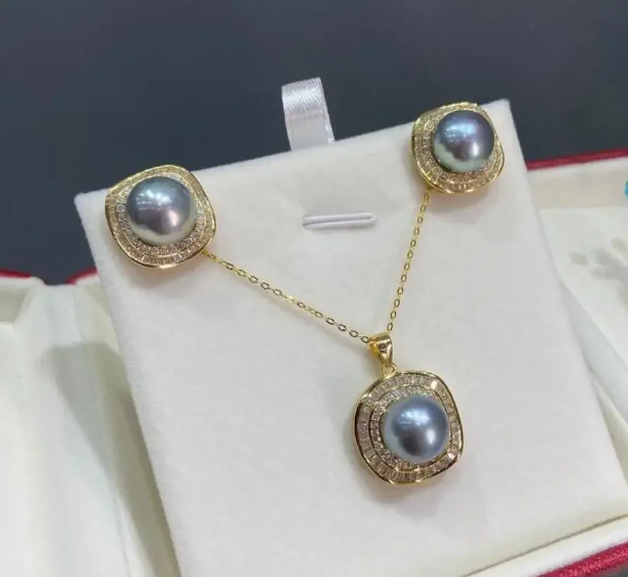 jewelry 100% Natural freshwater Square Earring Necklace pendant 10-11 optimized platinum Grey Pearl luxury set
jewelry 100% Natural freshwater Square Earring Necklace pendant 10-11 optimized platinum Grey Pearl luxury set