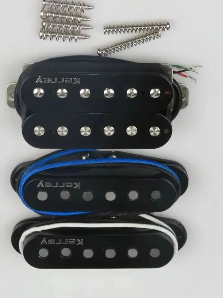 SSS AlNiCo 5 Electric Guitar Pickup Set 2 Single Coil + 1 Humbucker Black 4-Conductor for ST Style Guitar
SSS AlNiCo 5 Electric Guitar Pickup Set 2 Single Coil + 1 Humbucker Black 4-Conductor for ST Style Guitar