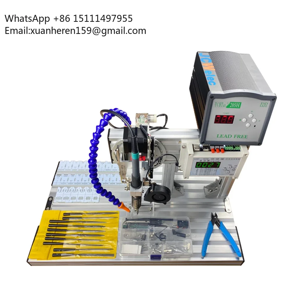 Полуавтоматический паяльный аппарат JCW-TS205H для умных разъемов и USB-кабелей
Полуавтоматический паяльный аппарат JCW-TS205H для умных разъемов и USB-кабелей