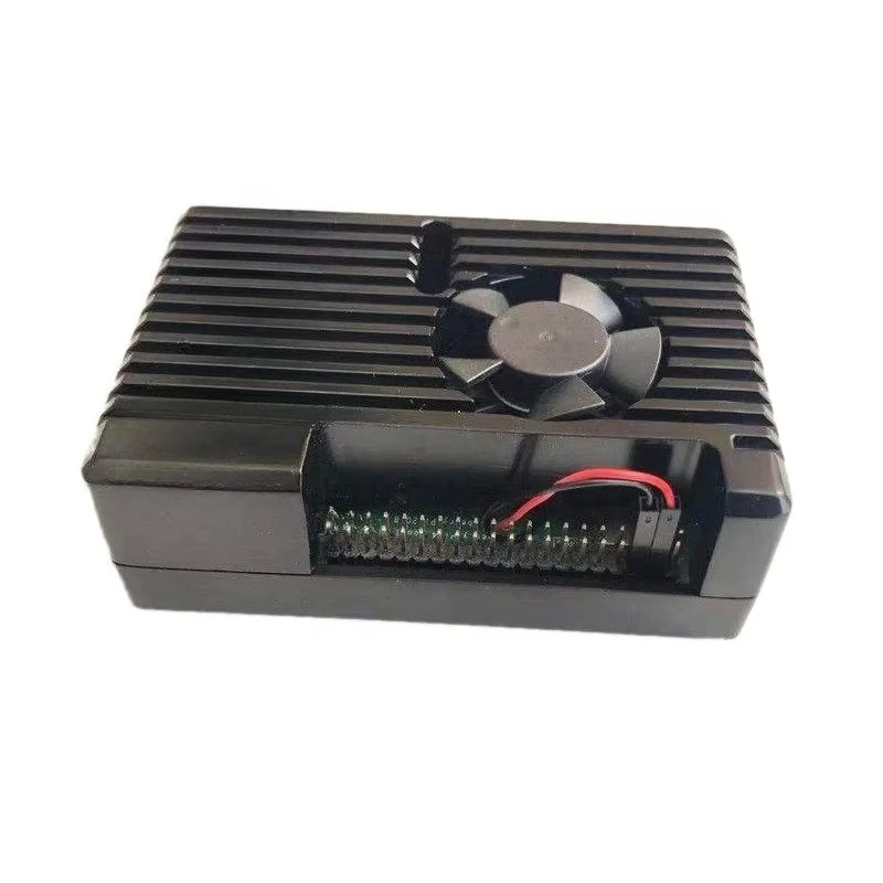 133 Pi 4 Aluminum Case with Dual Cooling Fan Metal Shell Black Enclosure for RPI Raspberry Pi 4B
133 Pi 4 Aluminum Case with Dual Cooling Fan Metal Shell Black Enclosure for RPI Raspberry Pi 4B