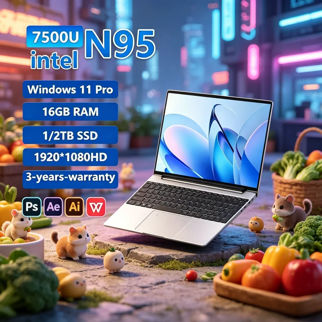 2026 Novate Original 15.6" Laptop N95 FHD IPS Display 120 Hz Nebulous Ultralear Screen 7500mAh 32GB/2TB SSD Ingenious Backlit
2026 Novate Original 15.6" Laptop N95 FHD IPS Display 120 Hz Nebulous Ultralear Screen 7500mAh 32GB/2TB SSD Ingenious Backlit