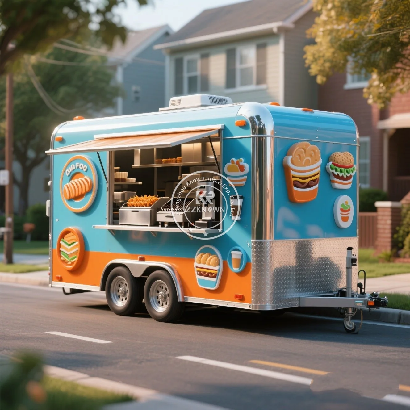 Stainless Steel Customized Mobile Street Food Trailer Concession food cart With Full Kitchen Equipment
Stainless Steel Customized Mobile Street Food Trailer Concession food cart With Full Kitchen Equipment