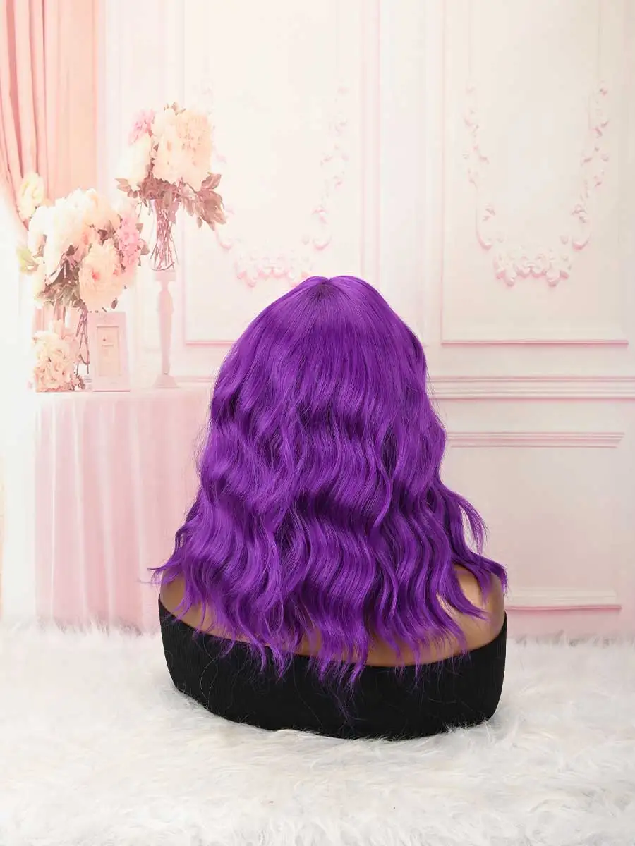 Wavy Bob Wig with Bangs for Women Loose Body Wave Synthetic Wigs Heat Resistant Fiber Glueless Natural Looking Wig for Daily Party Cosplay Halloween
Wavy Bob Wig with Bangs for Women Loose Body Wave Synthetic Wigs Heat Resistant Fiber Glueless Natural Looking Wig for Daily Party Cosplay Halloween