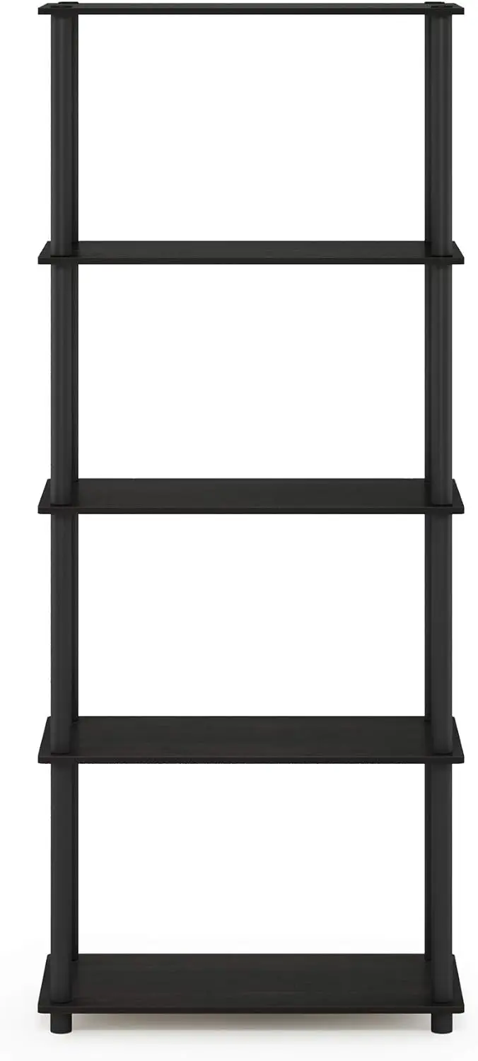 Turn-N-Tube 5-Tier Multipurpose Shelf / Display Rack / Storage Shelf / Bookshelf, Round Tubes, Espresso/Black
Turn-N-Tube 5-Tier Multipurpose Shelf / Display Rack / Storage Shelf / Bookshelf, Round Tubes, Espresso/Black