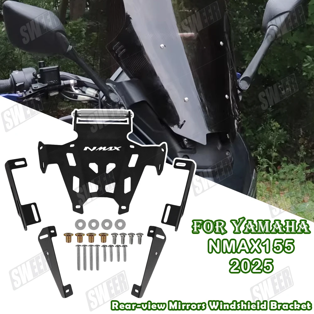 Зеркала заднего вида для мотоцикла, кронштейн для лобового стекла, подходит для Yamaha NMAX155 V3 2025, кронштейн для переднего лобового стекла, модифицированные аксессуары
Зеркала заднего вида для мотоцикла, кронштейн для лобового стекла, подходит для Yamaha NMAX155 V3 2025, кронштейн для переднего лобового стекла, модифицированные аксессуары