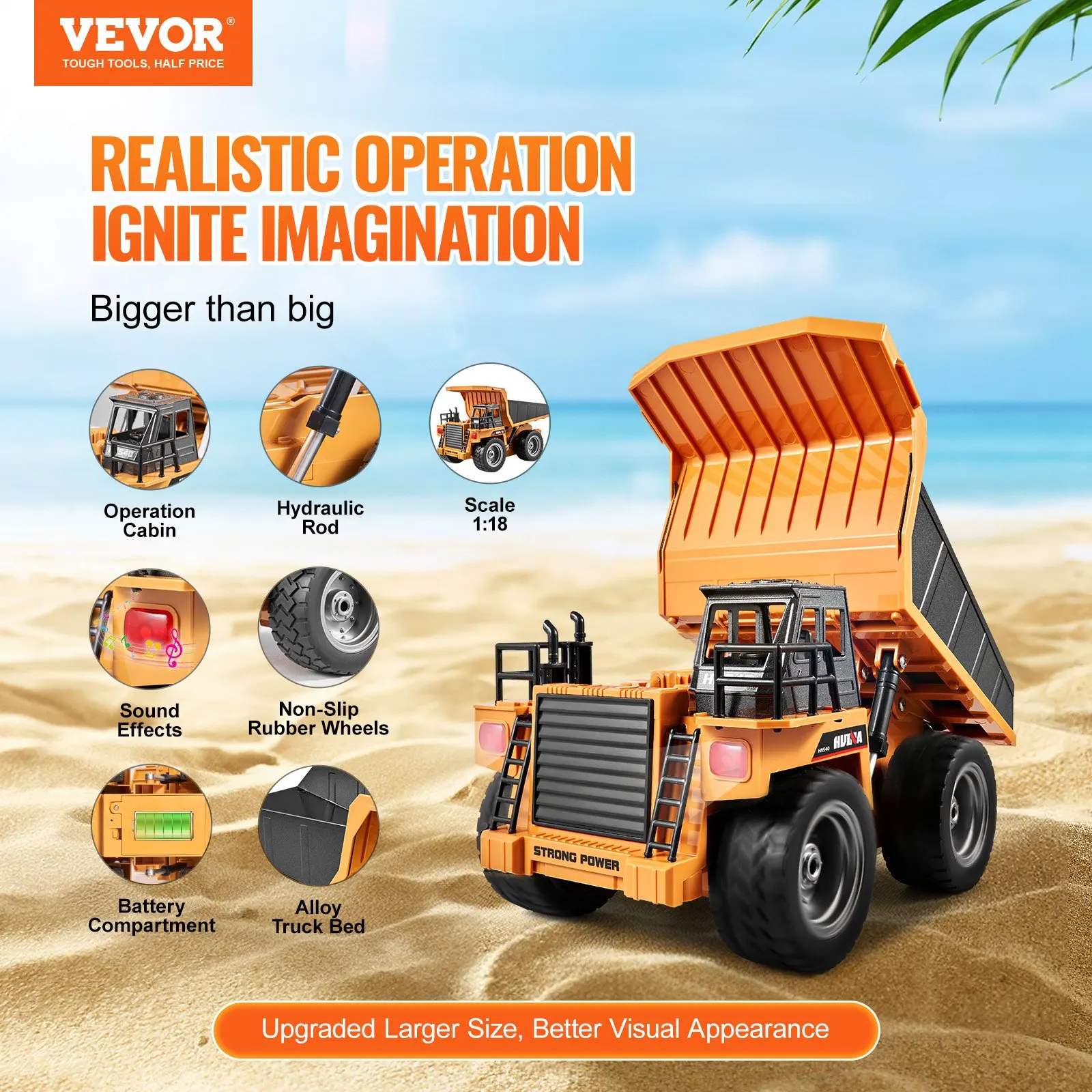 Christmas Gift RC Remote Control Dump Truck Toy Construction Vehicle Toy 9CH Scale
Christmas Gift RC Remote Control Dump Truck Toy Construction Vehicle Toy 9CH Scale