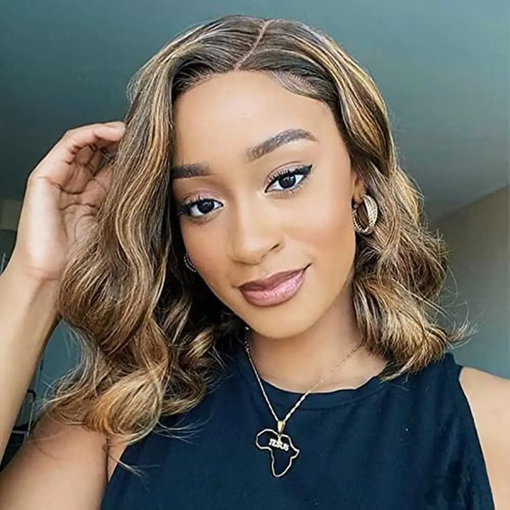 Body Wave 4/27 Highlight 13x4 Transparent Lace Frontal Human Hair Wig Short Bob Blonde Human Hair Wigs Short Bob Human Hair Wigs
Body Wave 4/27 Highlight 13x4 Transparent Lace Frontal Human Hair Wig Short Bob Blonde Human Hair Wigs Short Bob Human Hair Wigs