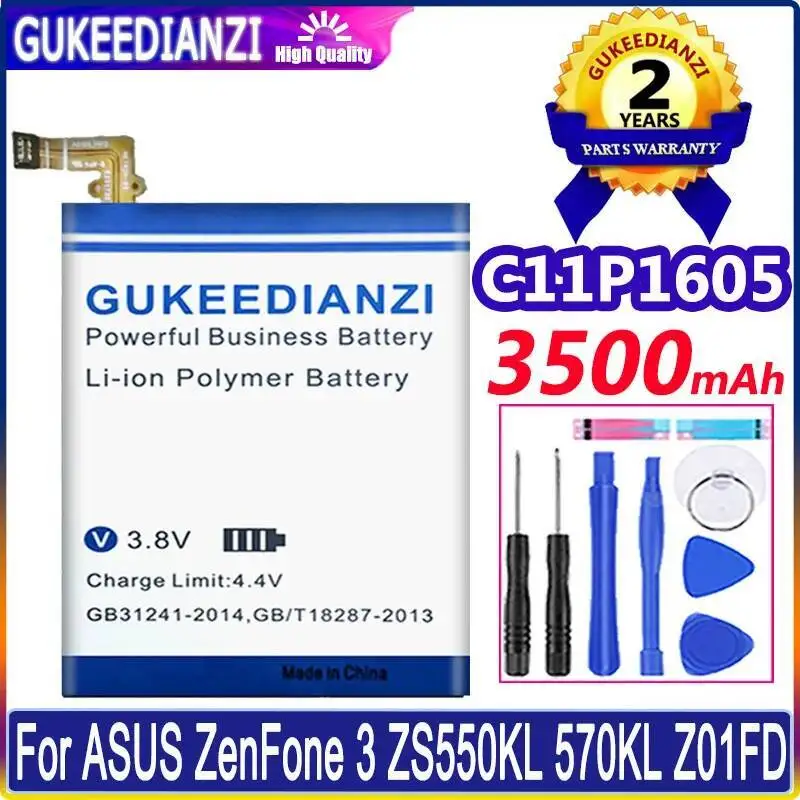 C11P1605 Mobile Phone Battery Premium Replacement 3500Mah For Asus Zenfone 3 ZS550KL 570KL Z01FD
C11P1605 Mobile Phone Battery Premium Replacement 3500Mah For Asus Zenfone 3 ZS550KL 570KL Z01FD