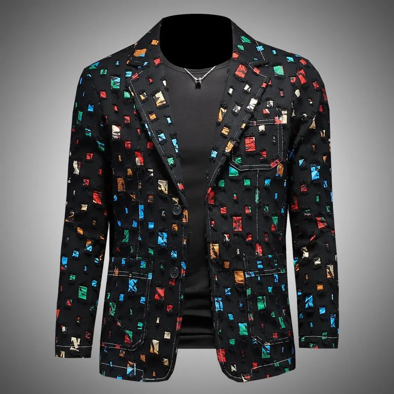 2023 Spring Autumn New Style Ruffian Handsome Design Sense Loose Men Trend Hole Patch Foreign Style Slim Personality Suit Coat
2023 Spring Autumn New Style Ruffian Handsome Design Sense Loose Men Trend Hole Patch Foreign Style Slim Personality Suit Coat