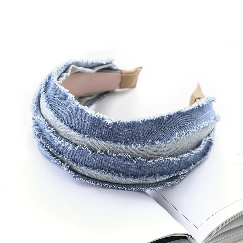 New Fashion Women Hair Accessories Soft Denim Headband For Adult Vintage Individuality Headwear Hairband Wholesale
New Fashion Women Hair Accessories Soft Denim Headband For Adult Vintage Individuality Headwear Hairband Wholesale