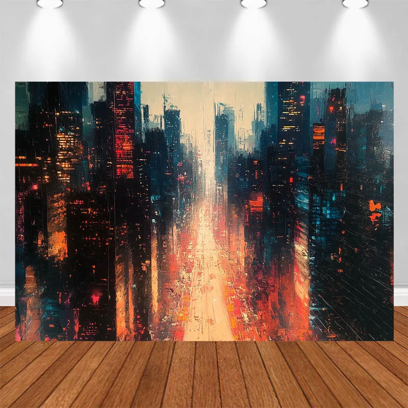 LS Photography Backgrounds Oil Painting Style City Nightscapes Bustling Metropolis Decor Adult Portrait Photo Backdrops Studio
LS Photography Backgrounds Oil Painting Style City Nightscapes Bustling Metropolis Decor Adult Portrait Photo Backdrops Studio