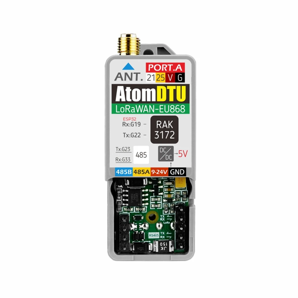 Lorawan Base Programmable Data Transmission Unit-For M5stack Atomic DTU EU868 STM32WLE5CC
Lorawan Base Programmable Data Transmission Unit-For M5stack Atomic DTU EU868 STM32WLE5CC