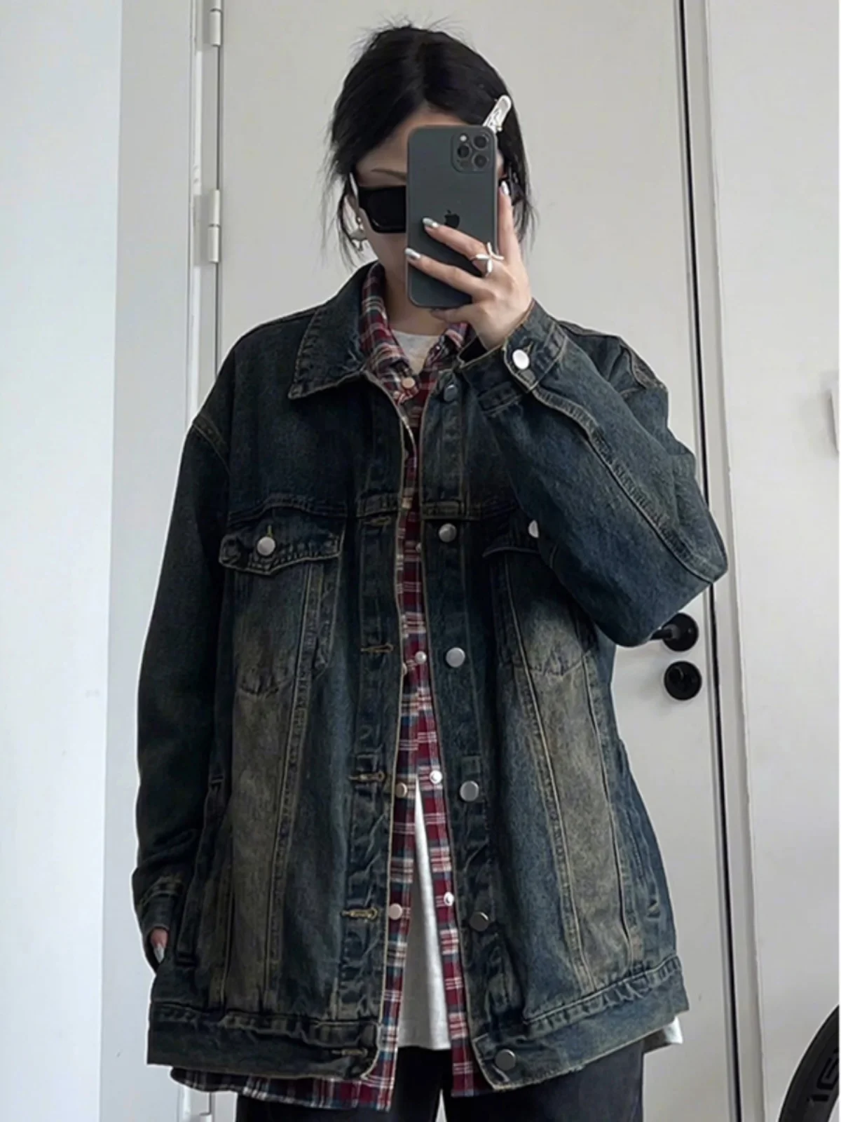 American Sle Vintage Baseball Jaet Men's Denim Waed ort High Street Faion Casual Spring Cotton Polyester Coat
American Sle Vintage Baseball Jaet Men's Denim Waed ort High Street Faion Casual Spring Cotton Polyester Coat