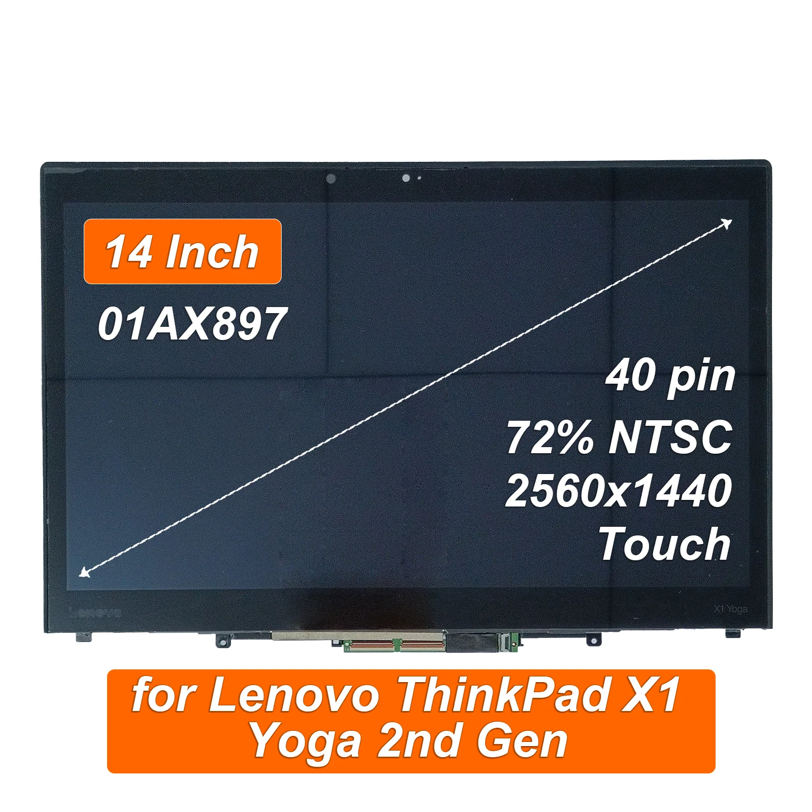 01AX897 14" FHD Laptop TouchScreen Digitizer Bezel Assembly for Lenovo ThinkPad X1 Yoga 2nd Gen WQHD LCD Display 01LV978 01AY913
01AX897 14" FHD Laptop TouchScreen Digitizer Bezel Assembly for Lenovo ThinkPad X1 Yoga 2nd Gen WQHD LCD Display 01LV978 01AY913