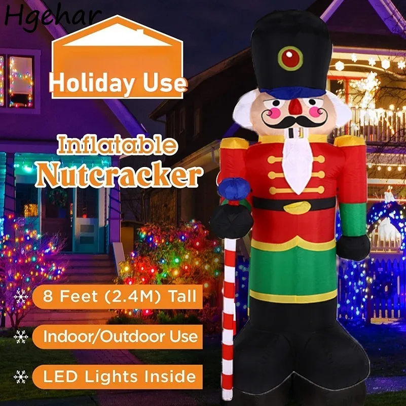 Outdoor Holiday Decorations 2.4m Walnut Soldier Christmas Inflatable Luminous Air Molds Nutcracker Royal Soldiers for Chiristmas
Outdoor Holiday Decorations 2.4m Walnut Soldier Christmas Inflatable Luminous Air Molds Nutcracker Royal Soldiers for Chiristmas