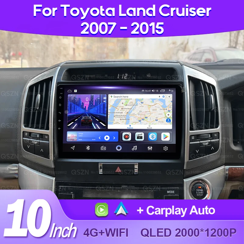 QSZN для Toyota Land Cruiser 11 200 2007-2015 Автомобильный радиоприемник Android 13 Мультимедийный видеоплеер AI Voice CarPlay Авто голосовой блок 4G
QSZN для Toyota Land Cruiser 11 200 2007-2015 Автомобильный радиоприемник Android 13 Мультимедийный видеоплеер AI Voice CarPlay Авто голосовой блок 4G