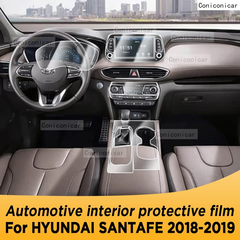 Для HYUNDAI SANTAFE 2018 2019, панель навигации, автомобильный внутренний экран, защитная пленка, наклейка против царапин, аксессуары 
Для HYUNDAI SANTAFE 2018 2019, панель навигации, автомобильный внутренний экран, защитная пленка, наклейка против царапин, аксессуары