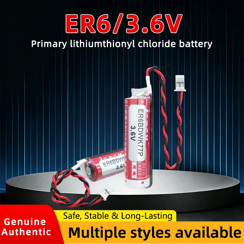 JCBCH ER6BD WK77P Lithium battery 3.6V suitable for Yaskawa robot body control cabinet industrial control servo driver ER6
JCBCH ER6BD WK77P Lithium battery 3.6V suitable for Yaskawa robot body control cabinet industrial control servo driver ER6