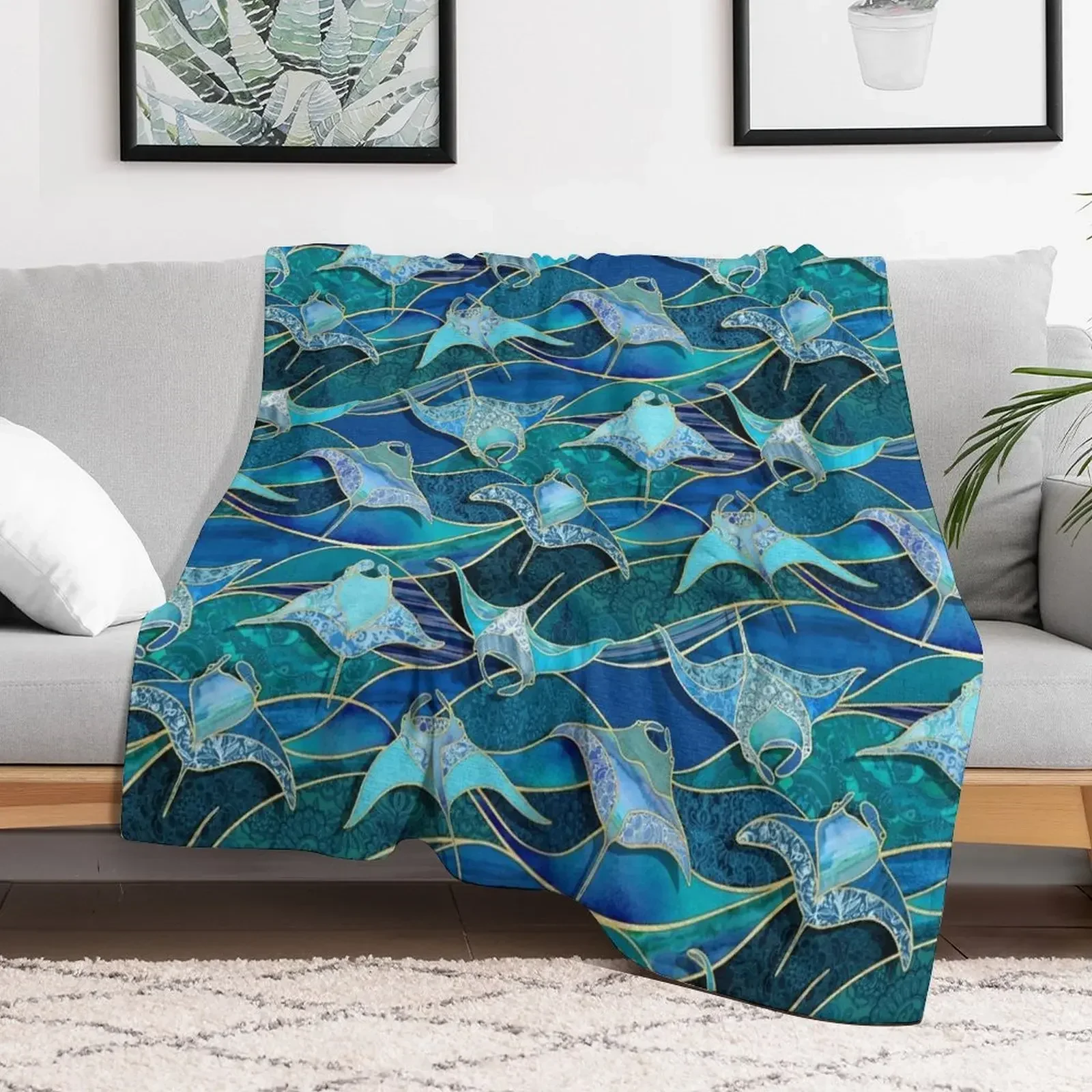 Patchwork Manta Rays in Sapphire and Turquoise Blue Throw Blanket christmas decoration For Sofa Thin Flannels Blankets
Patchwork Manta Rays in Sapphire and Turquoise Blue Throw Blanket christmas decoration For Sofa Thin Flannels Blankets
