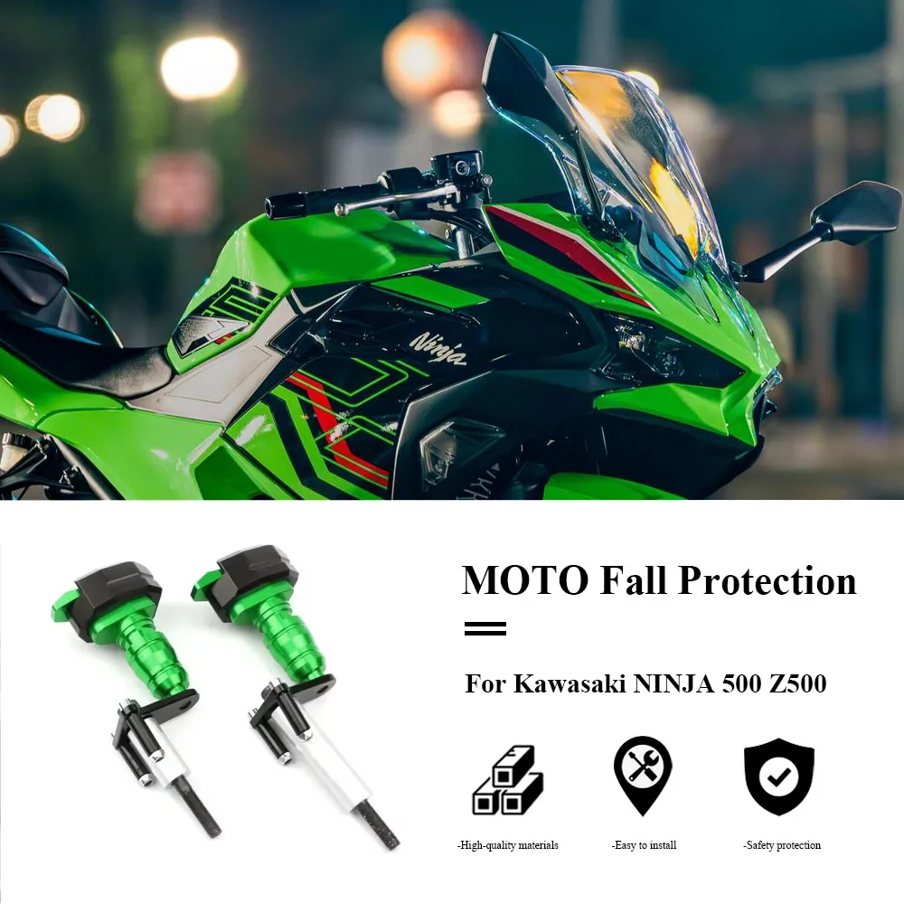 Motorcycle Falling Protection Frame Slider Fairing Guard Crash Pad Protector Fit For NINJA500 NINJA 500 Z500 Z 500 2024 2025
Motorcycle Falling Protection Frame Slider Fairing Guard Crash Pad Protector Fit For NINJA500 NINJA 500 Z500 Z 500 2024 2025