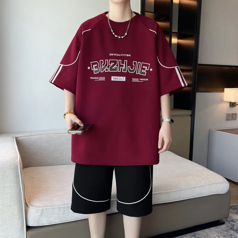 High quality men's suit; 2025 summer short-sleeved T-shirt and shorts; youth streetwear; casual top T-shirt pants.hot sale y2k
High quality men's suit; 2025 summer short-sleeved T-shirt and shorts; youth streetwear; casual top T-shirt pants.hot sale y2k