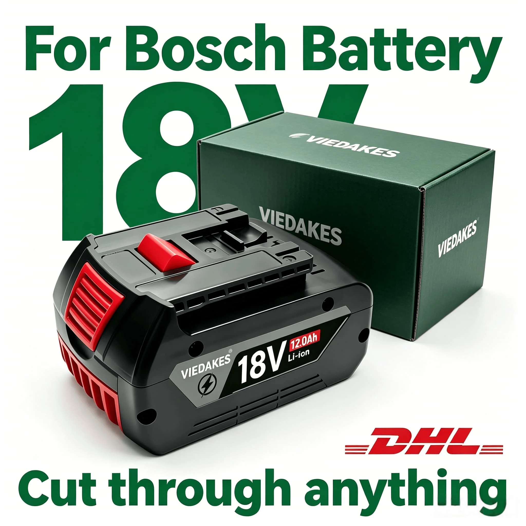 For Bosch 18V High Capacity 12.0Ah Battery, Compatible with GBA18V Series & GWS18V Tools, литий-ионный аккумулятор
For Bosch 18V High Capacity 12.0Ah Battery, Compatible with GBA18V Series & GWS18V Tools, литий-ионный аккумулятор