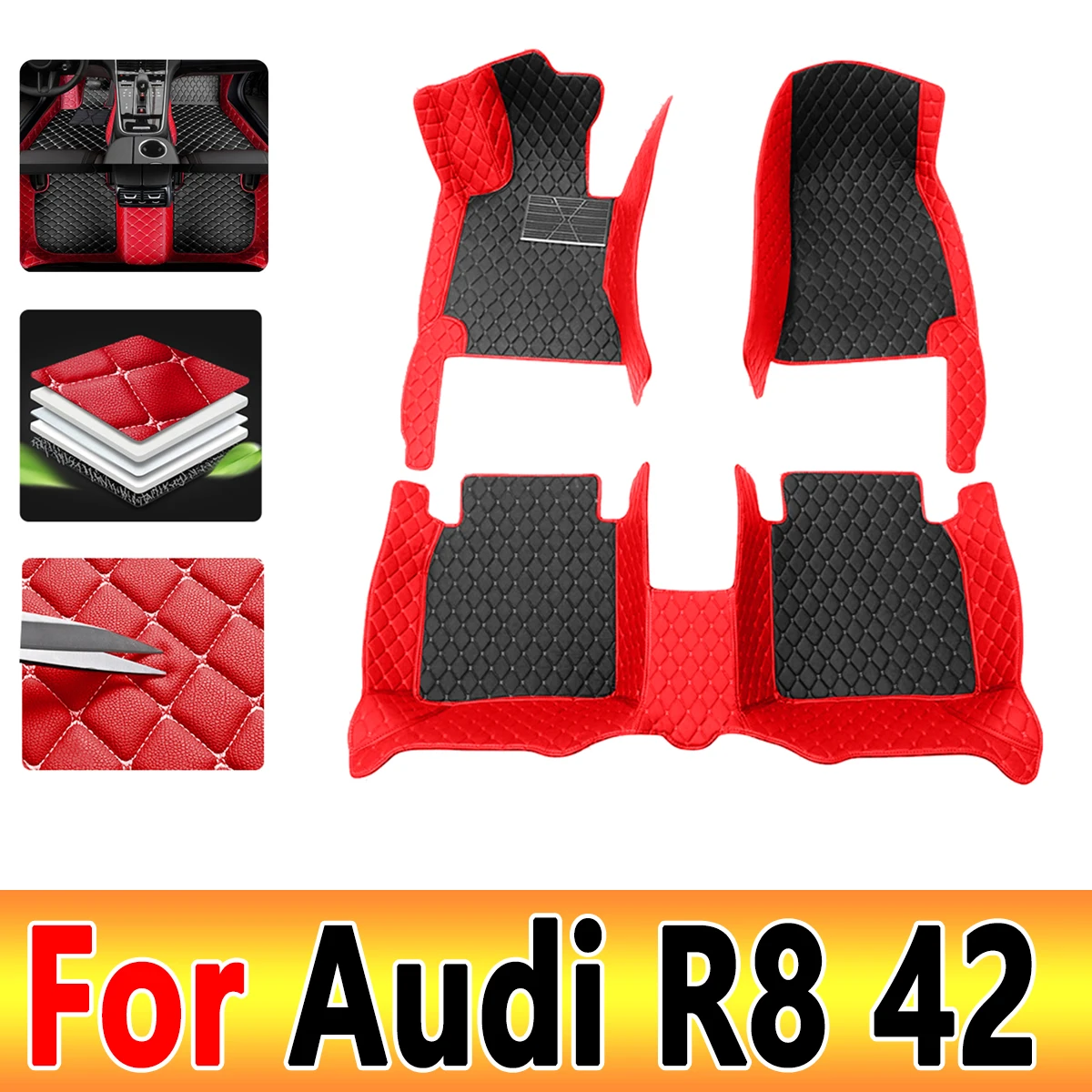 Car Mats For Audi R8 42 MK1 2006~2015 Auto Floor Mat Luxury Leather Waterproof Rug Anti Dirt Pad Set Car Interior Accessories
Car Mats For Audi R8 42 MK1 2006~2015 Auto Floor Mat Luxury Leather Waterproof Rug Anti Dirt Pad Set Car Interior Accessories