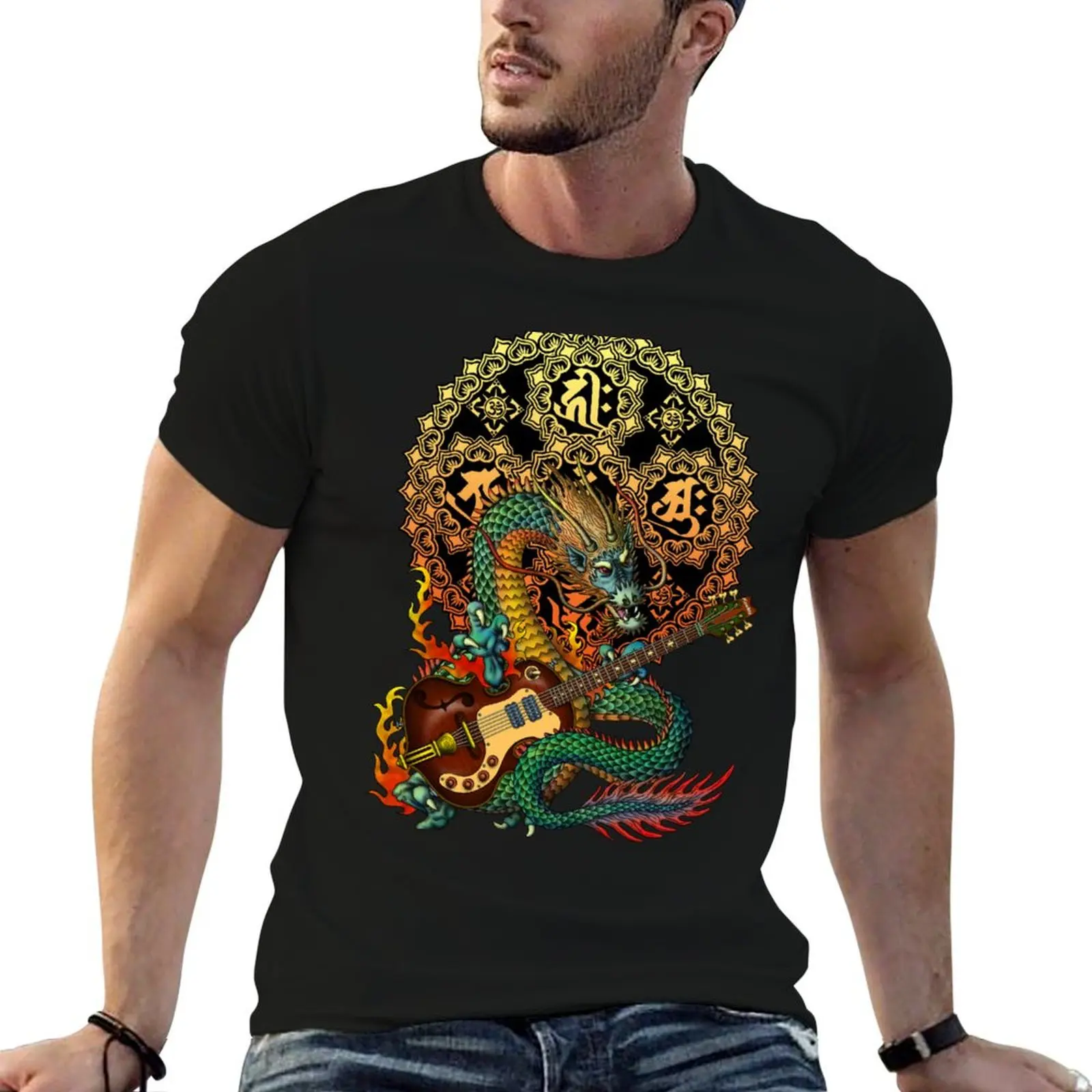 Dragon guitar T-Shirt for a boy Blouse clothes luxury t-shirt shirts graphic tee men
Dragon guitar T-Shirt for a boy Blouse clothes luxury t-shirt shirts graphic tee men