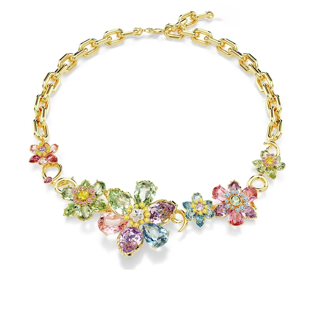 Elegant Rainbow Floral Crystal Statement Chain
Elegant Rainbow Floral Crystal Statement Chain
