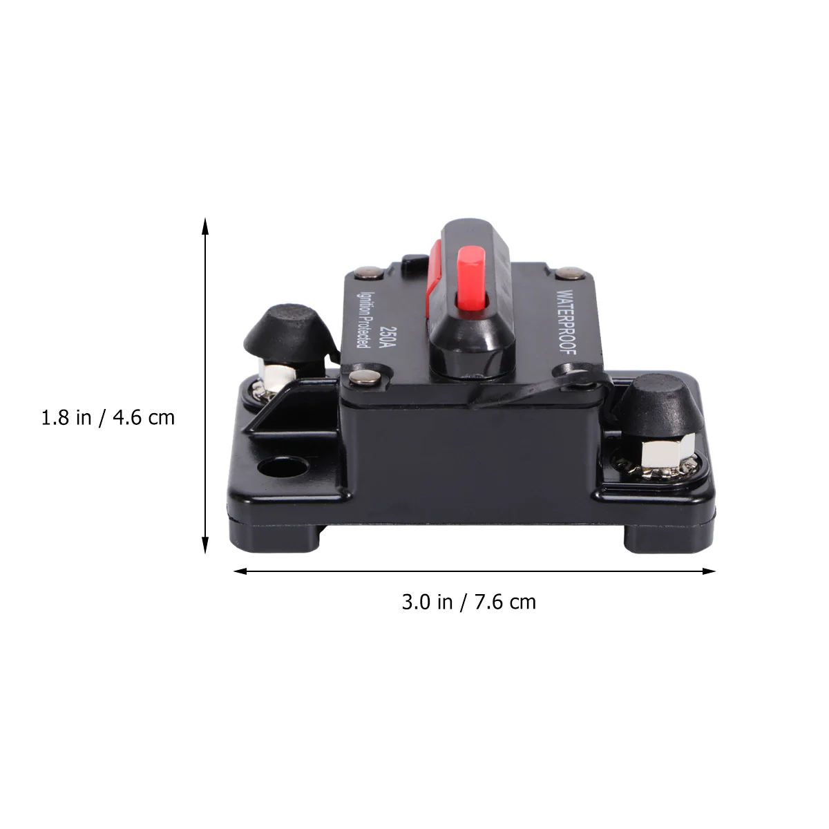 250 A Circuit Breaker Protector 250A High Amp Switchable Manual Reset Power Supply
250 A Circuit Breaker Protector 250A High Amp Switchable Manual Reset Power Supply