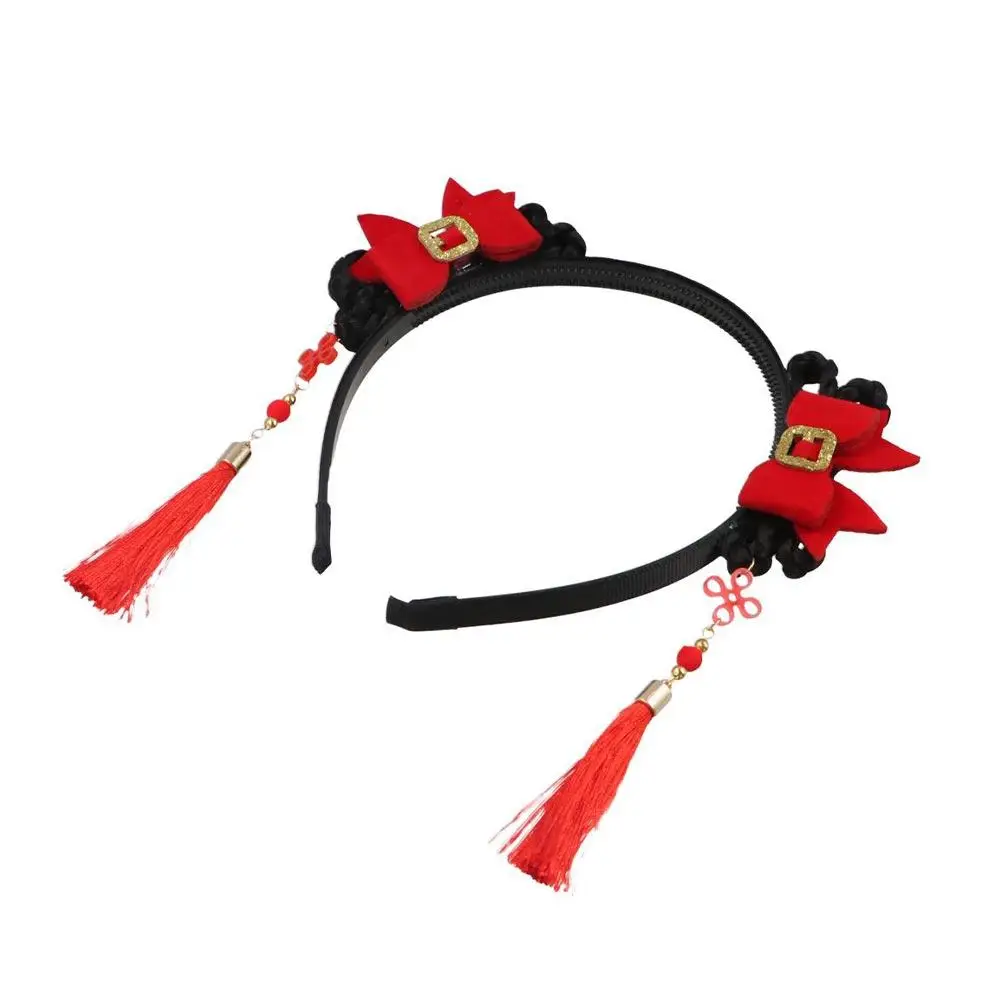 Cute Elastic Pigtail Wig Pearl Bow Tassel Flower Chinese Style Hair Band Hanfu Hair Hoop New Year Headress Children's Headband
Cute Elastic Pigtail Wig Pearl Bow Tassel Flower Chinese Style Hair Band Hanfu Hair Hoop New Year Headress Children's Headband