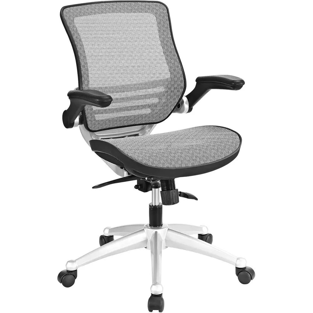 Gray Mesh Office Chair with Upholstered Arms - Ideal for Desks and Computers
Gray Mesh Office Chair with Upholstered Arms - Ideal for Desks and Computers
