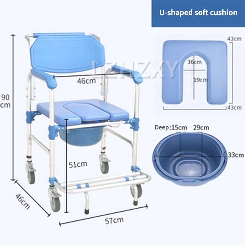 Toilet Chair Toilet Portable Folding Toilet Wheelchair Shower Bathroom Chair Transfer Wheelchair
Toilet Chair Toilet Portable Folding Toilet Wheelchair Shower Bathroom Chair Transfer Wheelchair