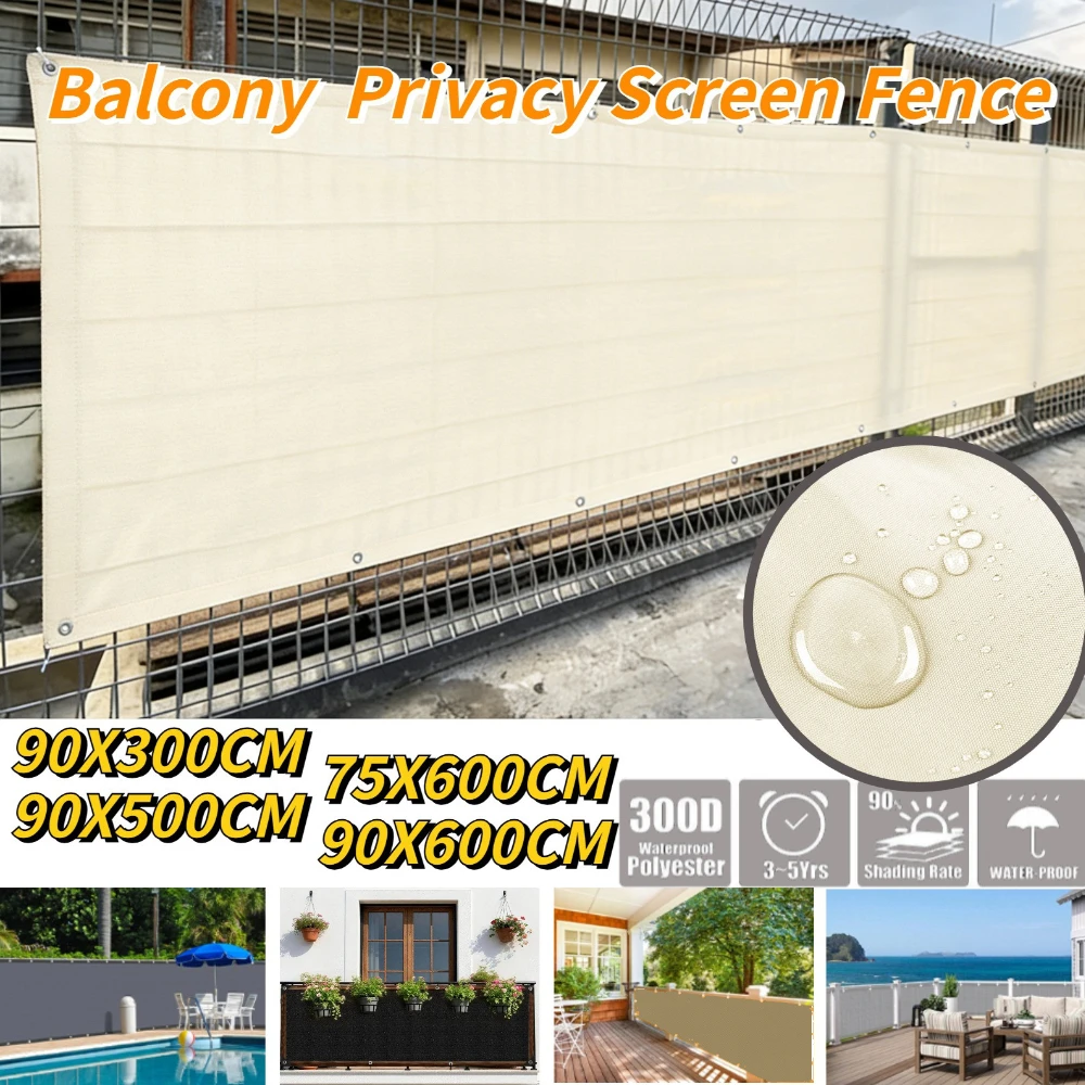 3/5/6M Balcony Privacy Screen For Apartments Railing Fence Cover Wind Block UV-Resistant Fit Porch Patio Deck Garden Backyard
3/5/6M Balcony Privacy Screen For Apartments Railing Fence Cover Wind Block UV-Resistant Fit Porch Patio Deck Garden Backyard