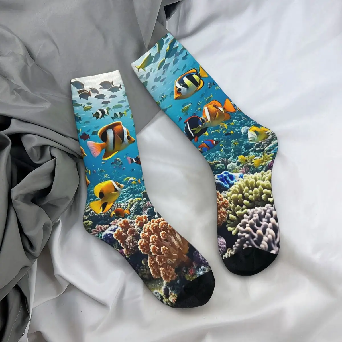 All Seasons Crew Stockings Underwater World Fish Pattern Print Socks Funny Long Socks Accessories for Men Women Gifts
All Seasons Crew Stockings Underwater World Fish Pattern Print Socks Funny Long Socks Accessories for Men Women Gifts