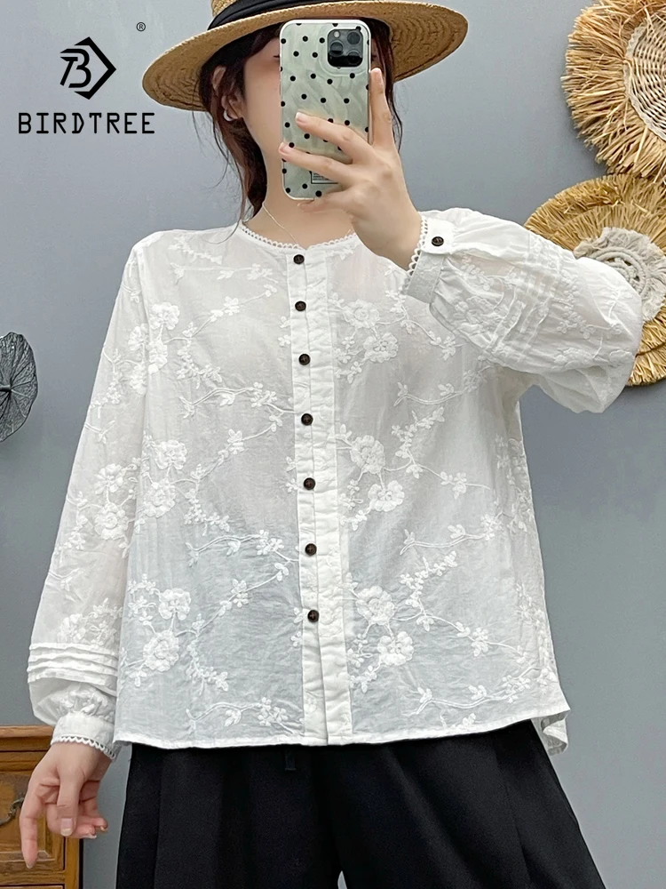 New 2026 Summer Women Cotton Long Sleeve Shirt, Ruffled Embroidery Folds, Mori Girl Sweet Preppy Style Loose Blouse T66991CC
New 2026 Summer Women Cotton Long Sleeve Shirt, Ruffled Embroidery Folds, Mori Girl Sweet Preppy Style Loose Blouse T66991CC