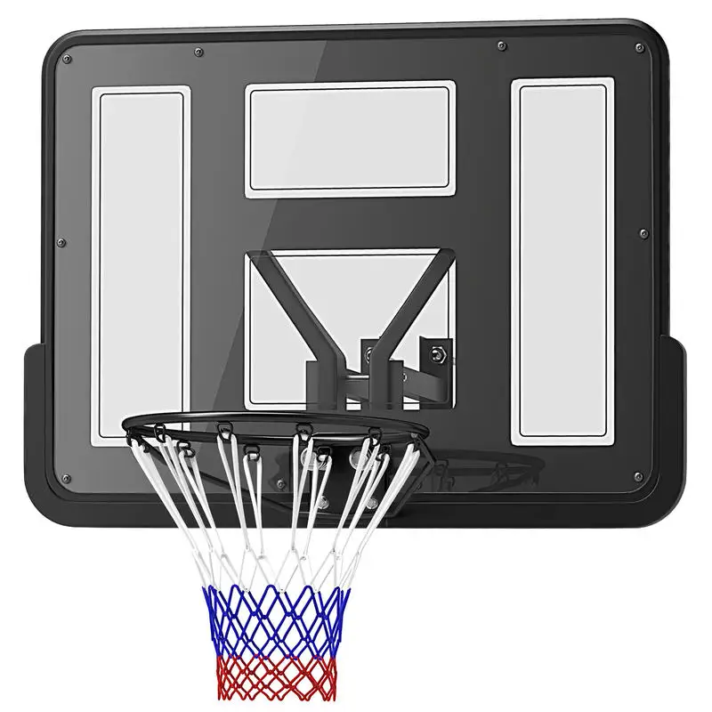 Soozier Wall Mounted Basketball Hoop, Basketball Goal Combo Kit with 43" Reinforced Shatter Resistant Backboard and All Weather Net for Indoor or Outdoor Use
Soozier Wall Mounted Basketball Hoop, Basketball Goal Combo Kit with 43" Reinforced Shatter Resistant Backboard and All Weather Net for Indoor or Outdoor Use