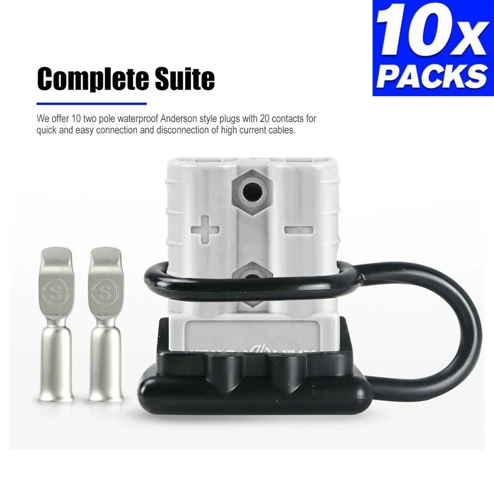 Telecommunication Terminal FOR Anderson 10Pcs 12-24V 48x37x16mm 50A 600V 6AWG Copper Silver DC Connector Dust Cap
Telecommunication Terminal FOR Anderson 10Pcs 12-24V 48x37x16mm 50A 600V 6AWG Copper Silver DC Connector Dust Cap
