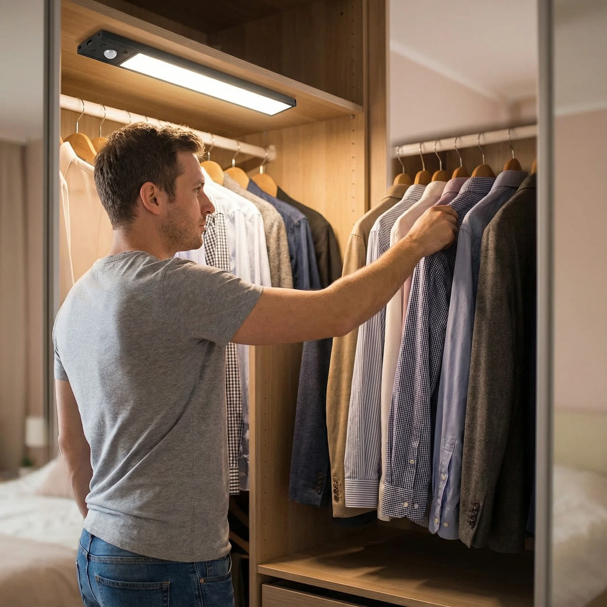 Двойная длина 20/30 см USB C магнитный перезаряжаемый датчик светильник для шкафа умный индукционный шкаф для кухни прихожая ночник
Двойная длина 20/30 см USB C магнитный перезаряжаемый датчик светильник для шкафа умный индукционный шкаф для кухни прихожая ночник