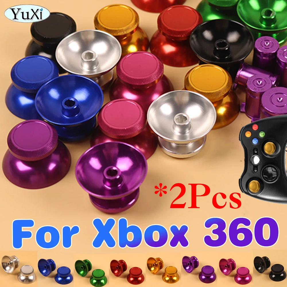 2Pcs Metal Aluminum 3D Analog Joystick Thumb Stick Button Cap for Xbox 360 Gamepad Controller Replacement Accessories
2Pcs Metal Aluminum 3D Analog Joystick Thumb Stick Button Cap for Xbox 360 Gamepad Controller Replacement Accessories