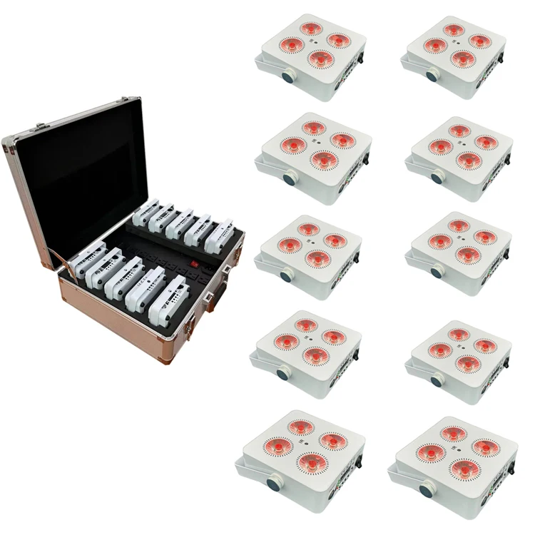 10pcs/case High Quality Mini 4X18w Rgbwauv 6In1 Uplighter Power 4*18W App Wifi Battery Wireless Led Par Light for Stage
10pcs/case High Quality Mini 4X18w Rgbwauv 6In1 Uplighter Power 4*18W App Wifi Battery Wireless Led Par Light for Stage
