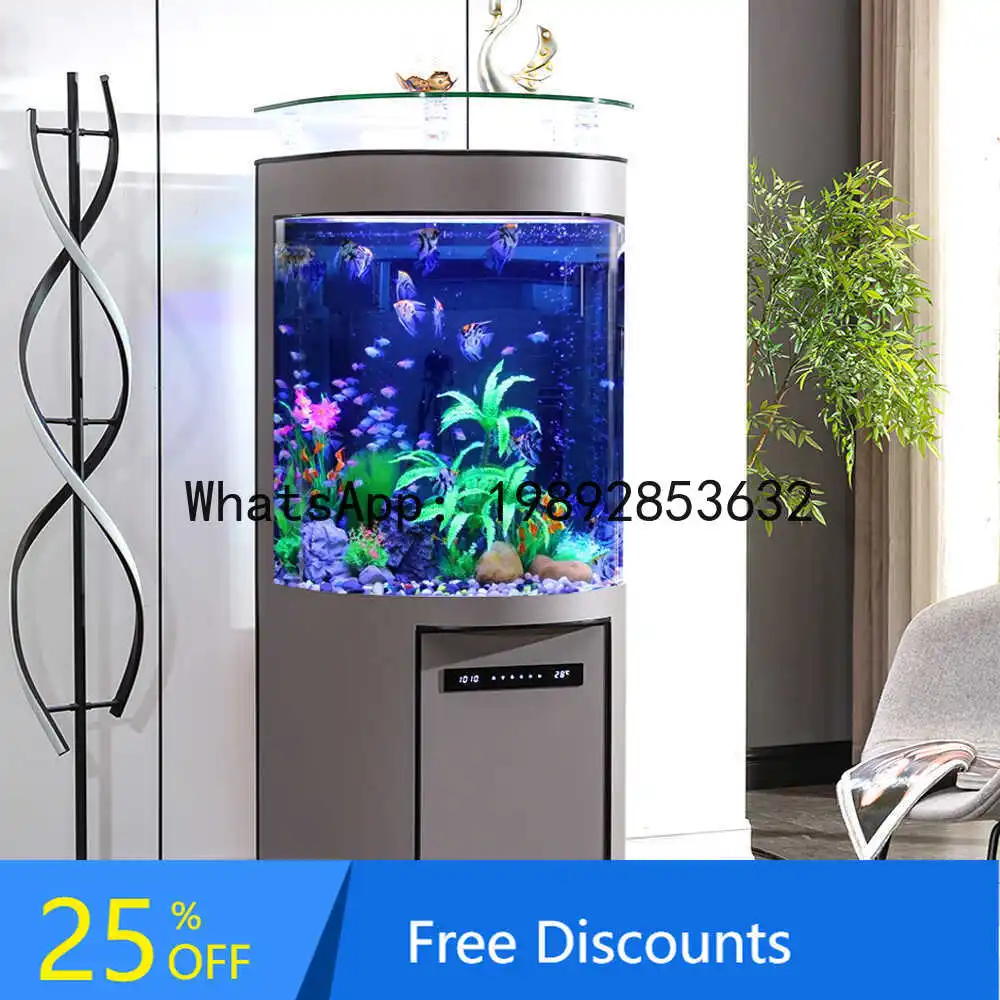 XL Light Luxury Style Semi-Circular Goldfish Tank Small Living Room Home TV Cabinet Side Wall-Mounted Bottom Filter
XL Light Luxury Style Semi-Circular Goldfish Tank Small Living Room Home TV Cabinet Side Wall-Mounted Bottom Filter