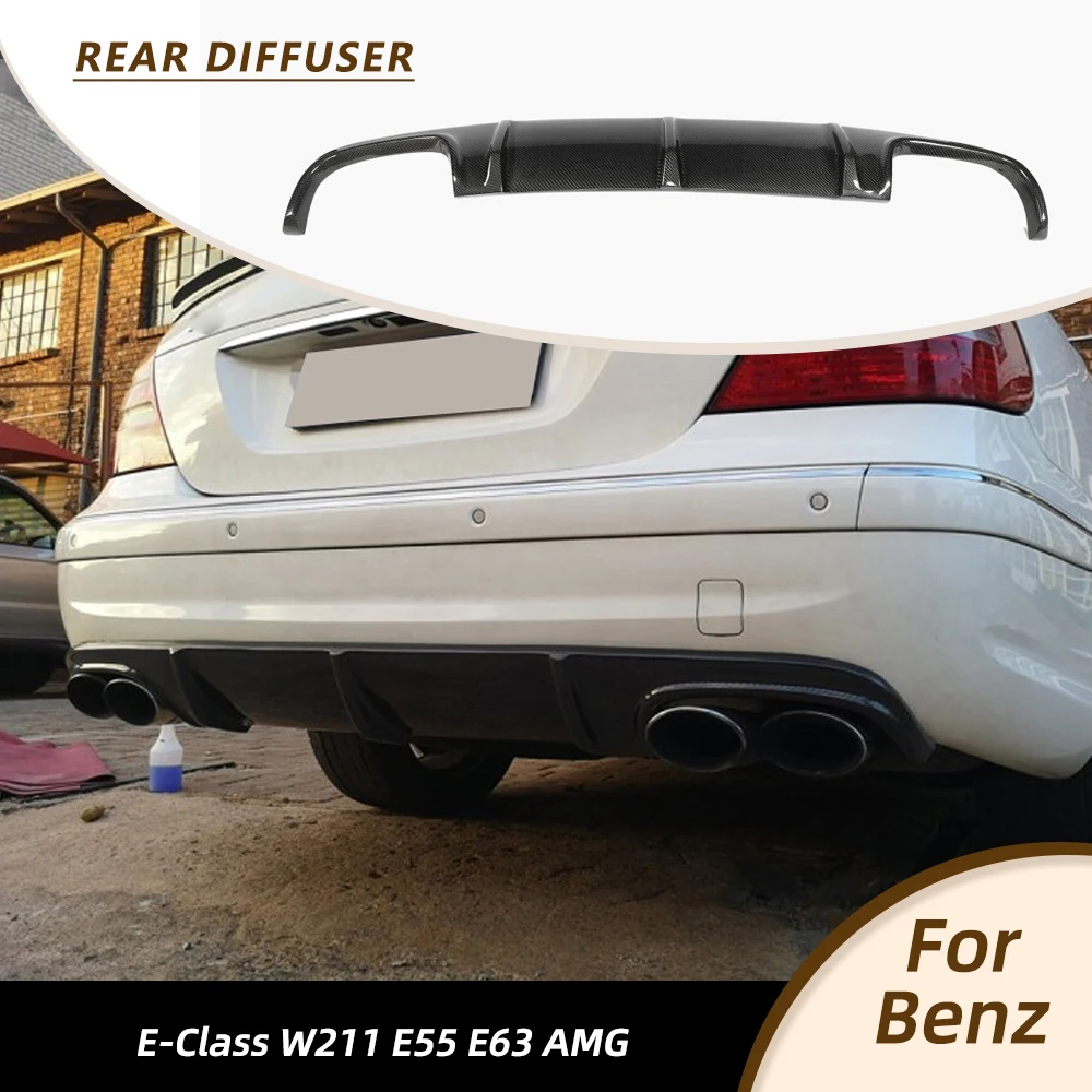 Car Racing Rear Bumper Diffuser Lip Spoiler for Mercedes Benz E-Class W211 E55 E63 AMG Sedan 2002-2006 Carbon Fiber FRP Black
Car Racing Rear Bumper Diffuser Lip Spoiler for Mercedes Benz E-Class W211 E55 E63 AMG Sedan 2002-2006 Carbon Fiber FRP Black