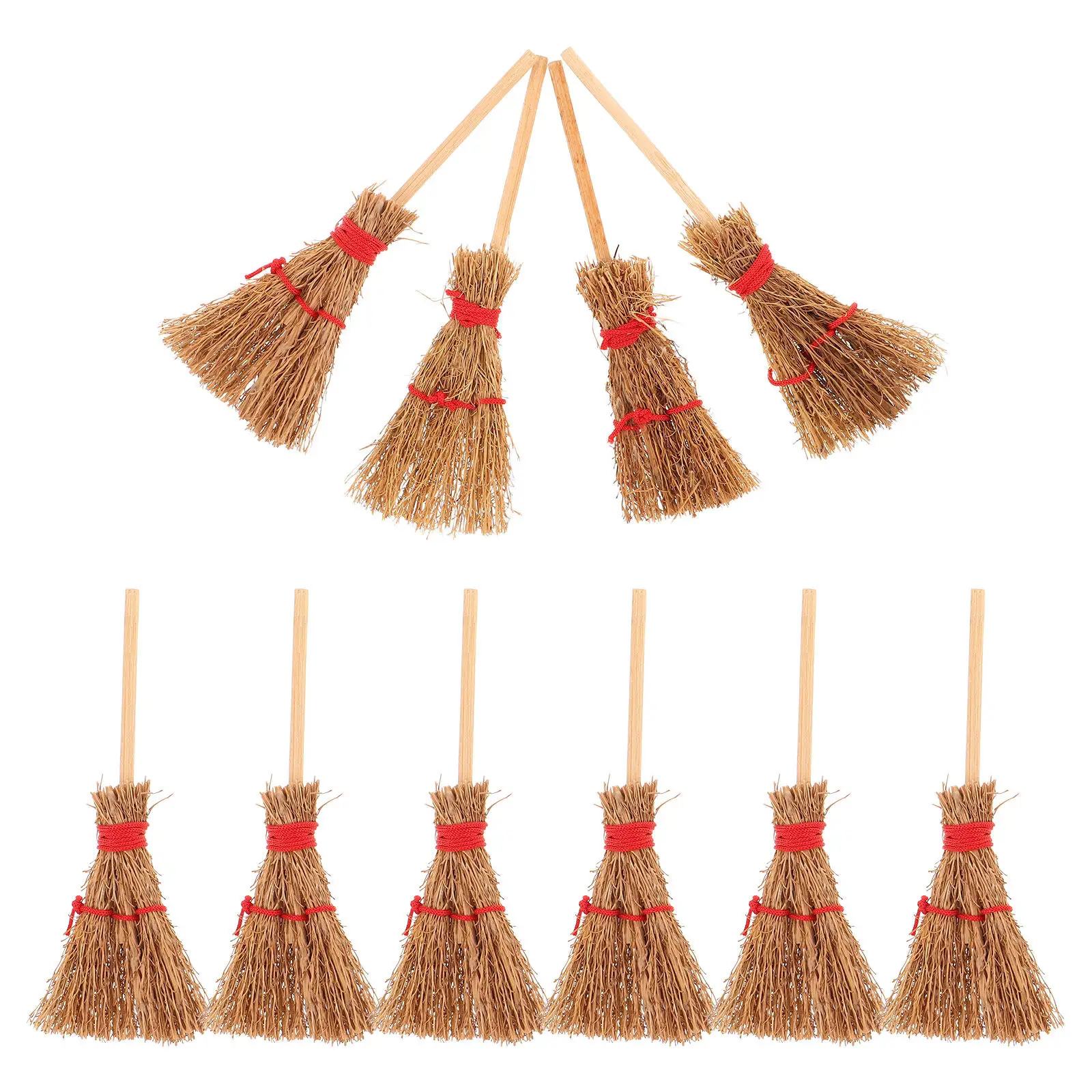 12Pcs Miniature Witch Brooms Beige Miniature Furniture Set for Halloween Decor and Cosplay Party Accessory Fairy Garden Broom
12Pcs Miniature Witch Brooms Beige Miniature Furniture Set for Halloween Decor and Cosplay Party Accessory Fairy Garden Broom