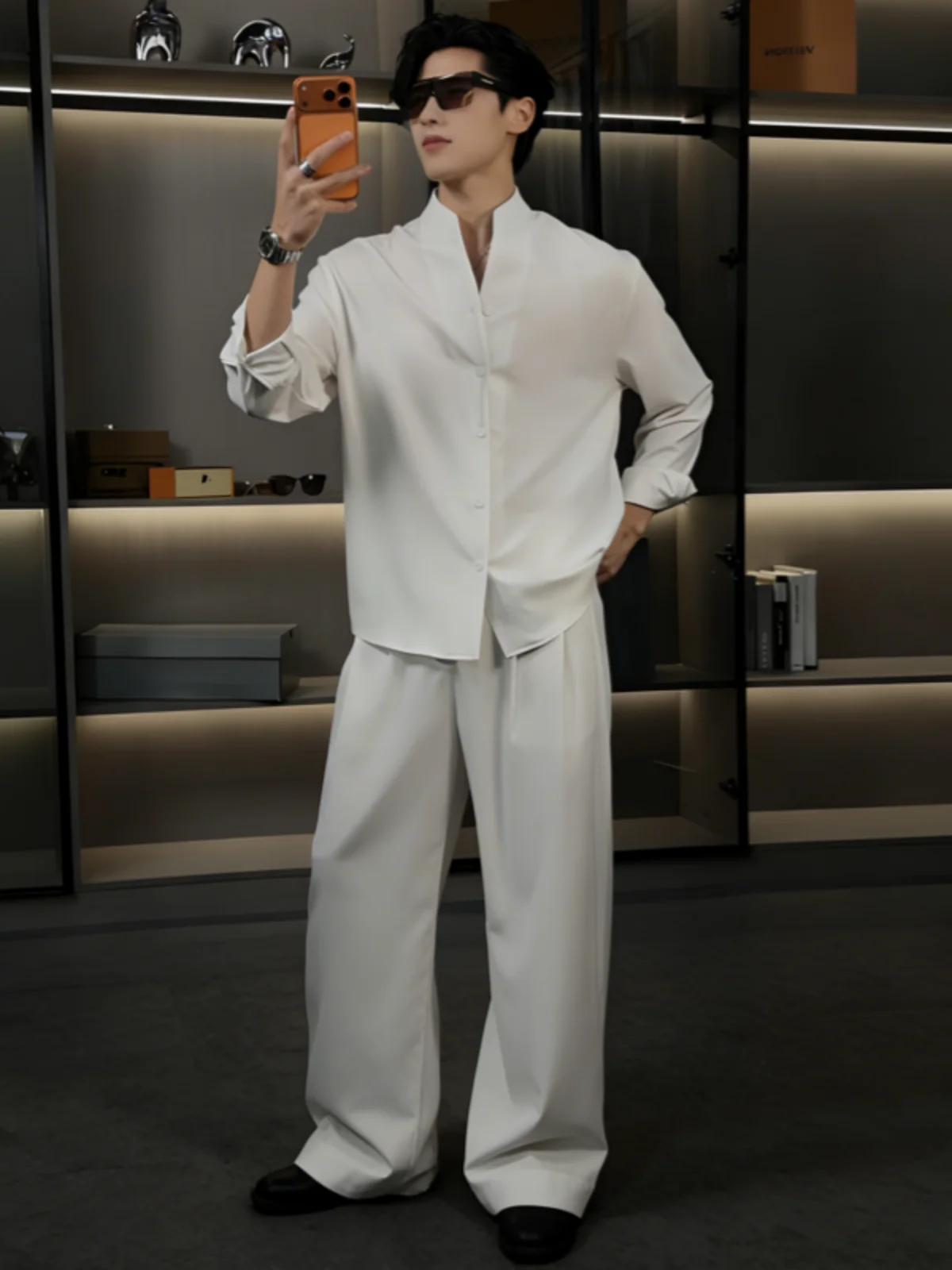 Spring Summer Men's Casual Fashion Set Thin Lenzing Drapey Business Shirt Straight Leg Pants Two Piece Suit Cotton Blend Fabric
Spring Summer Men's Casual Fashion Set Thin Lenzing Drapey Business Shirt Straight Leg Pants Two Piece Suit Cotton Blend Fabric