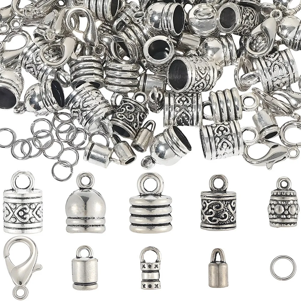 DIY Jewelry Makings Finding Kits including Alloy Cord Ends Lobster Claw Clasps 304 Stainless Steel Jump Rings Mixed Color 16x8mm
DIY Jewelry Makings Finding Kits including Alloy Cord Ends Lobster Claw Clasps 304 Stainless Steel Jump Rings Mixed Color 16x8mm