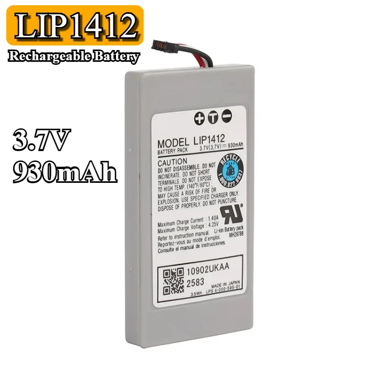 New 1-10PCS Battery LIP1412 Rechargeable Battery 930mAh 3.7V for Sony PSP GO PSP-N1000 PSP-N1001 PSP-N1002 PSP-N1003
New 1-10PCS Battery LIP1412 Rechargeable Battery 930mAh 3.7V for Sony PSP GO PSP-N1000 PSP-N1001 PSP-N1002 PSP-N1003
